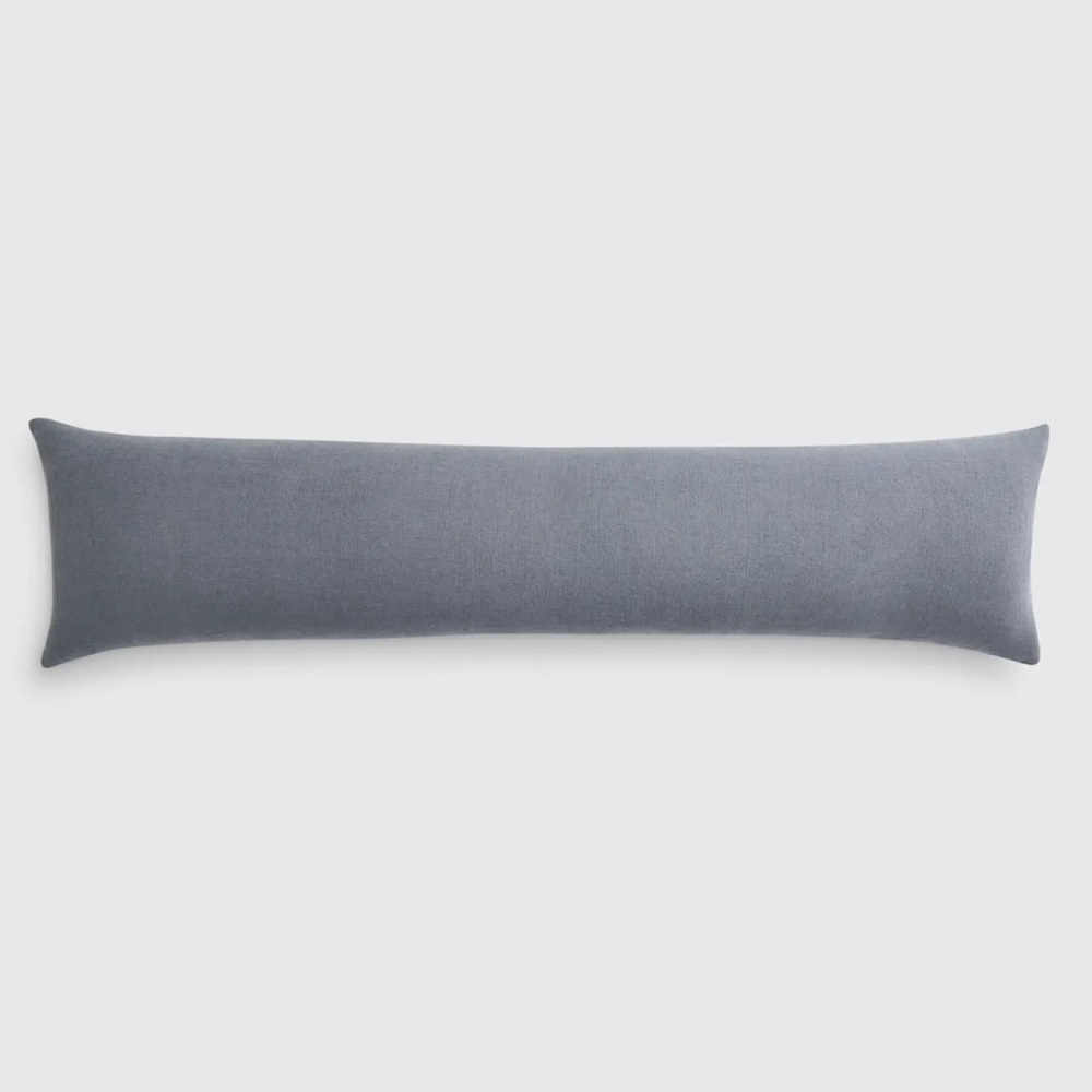 NWOT QUINCE 12x48 European Linen Oversized Lumbar Pillow Cover Nightfall 6723
